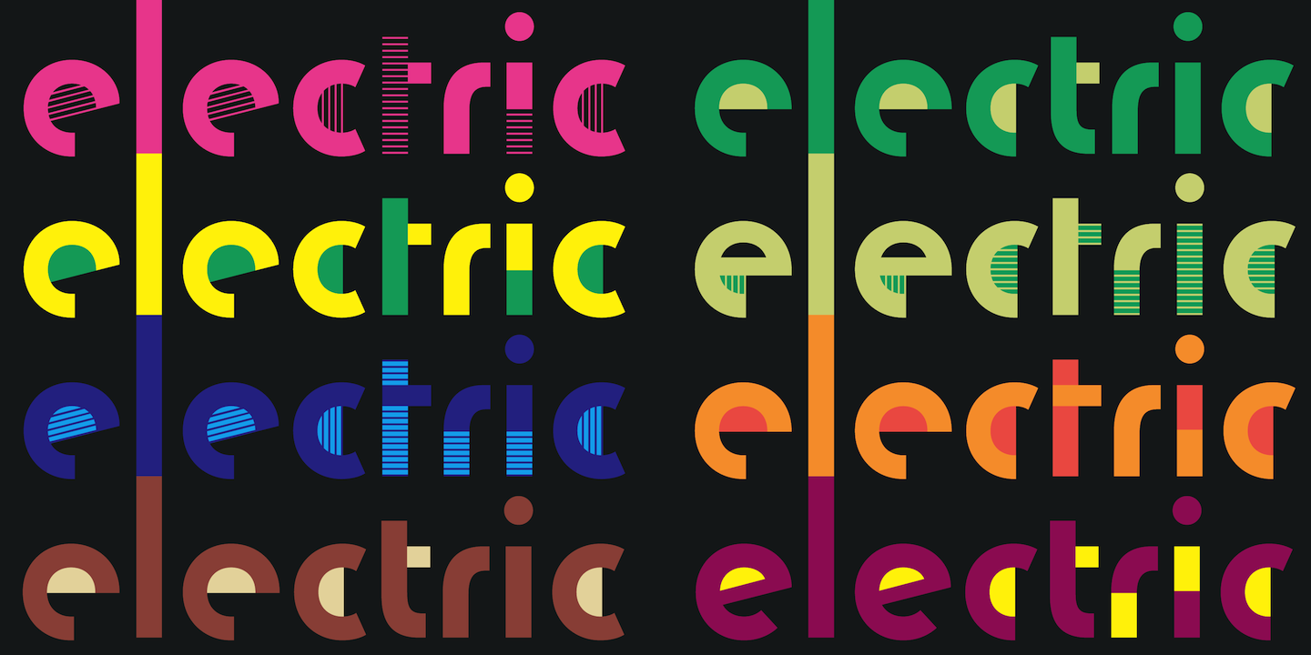 Example font Lincoln Electric #7